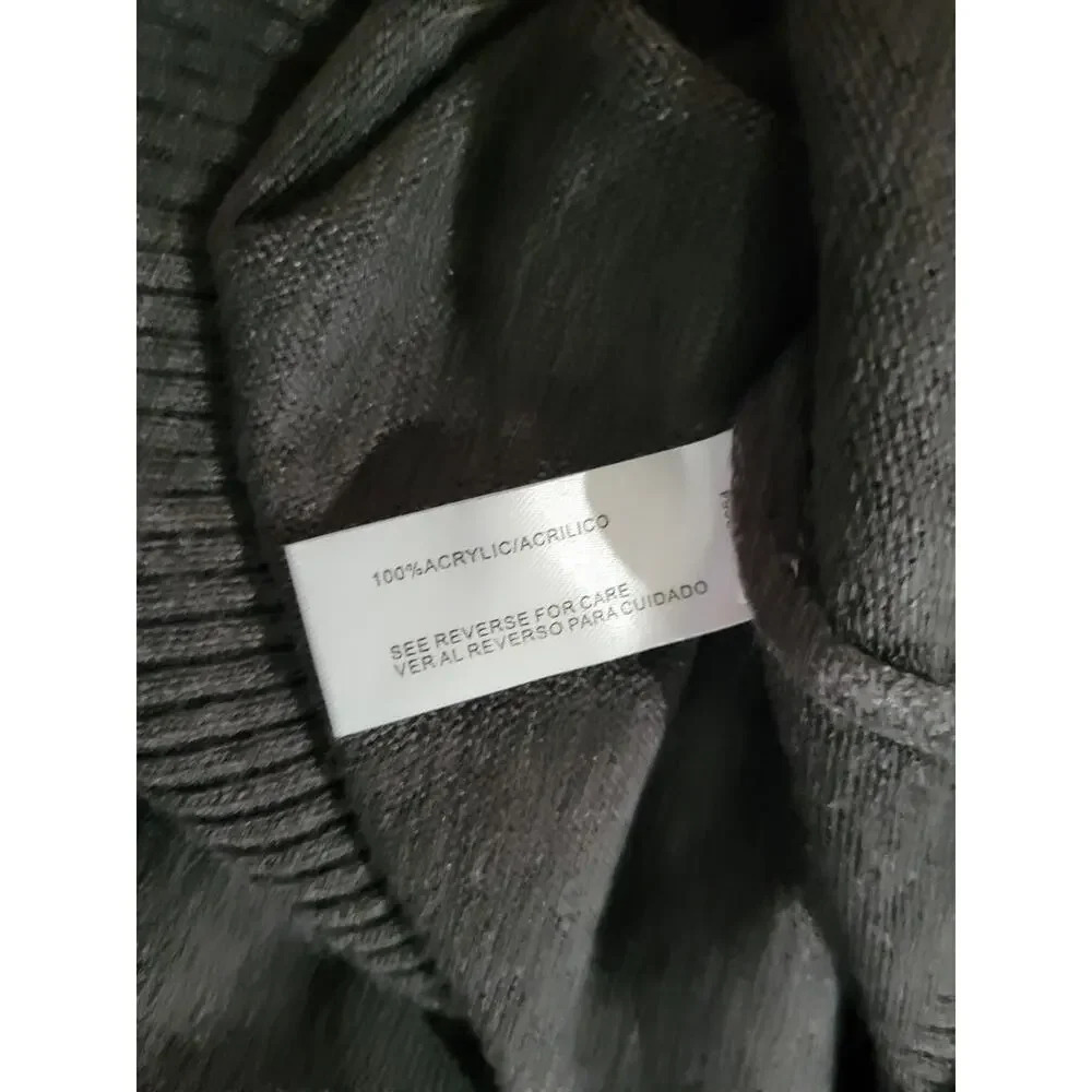 Carolyn Taylor women's gray embellished long sleeve sweater - small - Picture 5 of 6